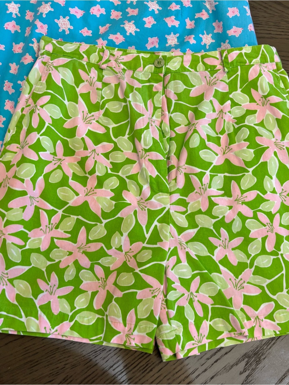 Lilly Pulitzer Trio Mini Skirts / shorts in Pink, Green & Blue - Picture 5 of 16